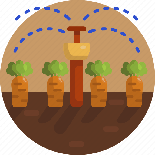 Farming, sprinkle irrigation, irrigation, crops, farm, gardening icon - Download on Iconfinder