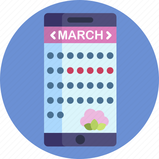 Feminine, calendar, date, period, month, days icon - Download on Iconfinder