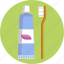 hygiene, brush, paste, toothbrush, toothpaste 