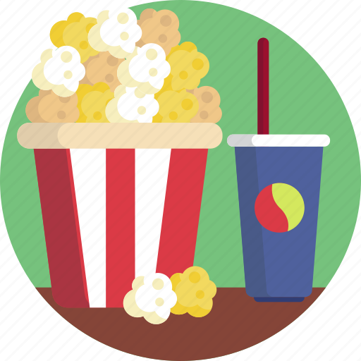Food, movie, popcorns, juice, cinema icon - Download on Iconfinder