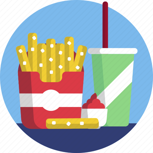 Food, french fries, juice, fast food, meal icon - Download on Iconfinder
