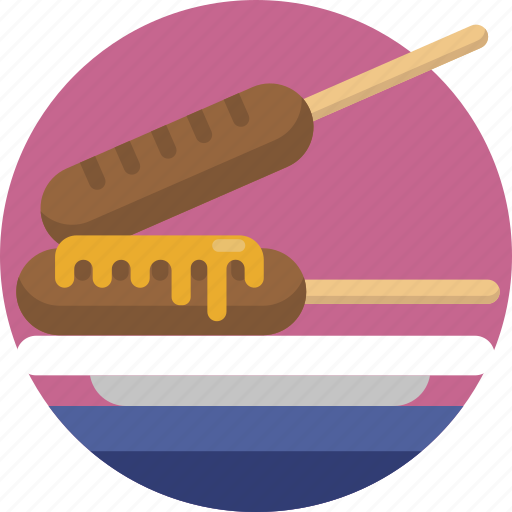 Food, corndog, cord dog, fastfood icon - Download on Iconfinder