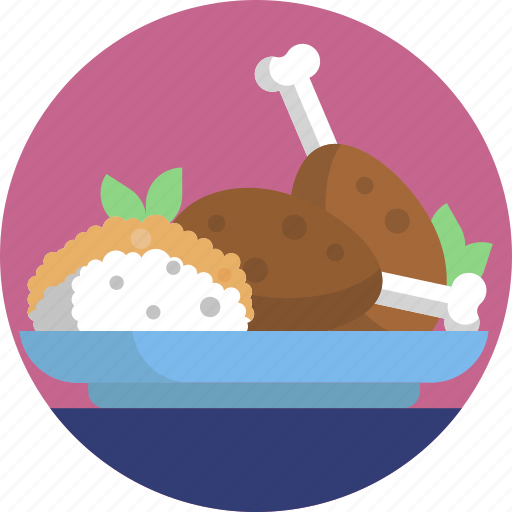 Food, meal, meat, rice, healthy icon - Download on Iconfinder