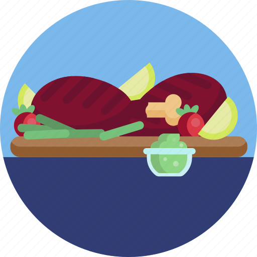 Food, meal, restaurant, meat, steak, salad, vegetables icon - Download on Iconfinder