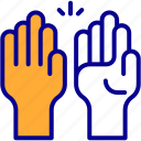 high five, gesture, hand-gesture, finger, sign, hand-sign, aquatic, sea-star, hand