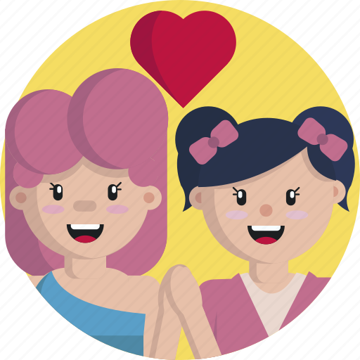 Friendship, love, heart, friends, female icon - Download on Iconfinder
