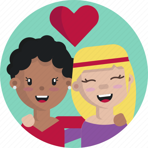 Friendship, friends, love, heart, female, women icon - Download on Iconfinder