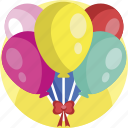 gifts, balloons, celebration, party