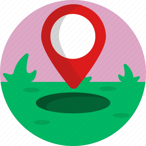Golf, location, map, golfer, pin, sport icon - Download on Iconfinder