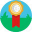 golf, medal, badge, reward, award 
