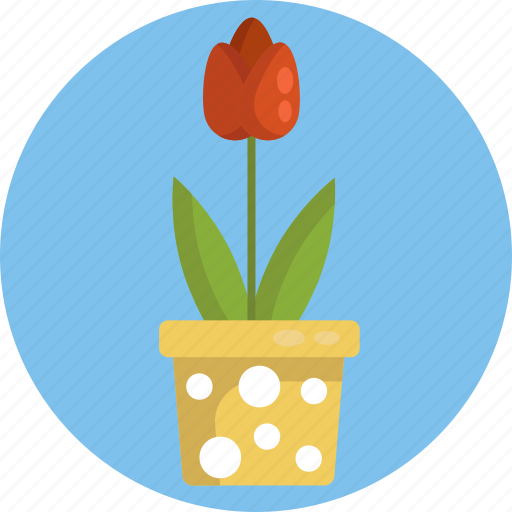 Gardening, tulips, flower pot, flower icon - Download on Iconfinder