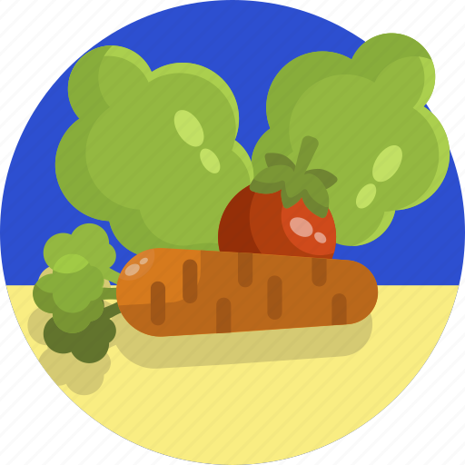 Gardening, vegetables, vegetable, spinach, carrot, tomato, food icon - Download on Iconfinder