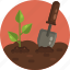 gardening, tools, spade, trowel, crop, gardening equipment 
