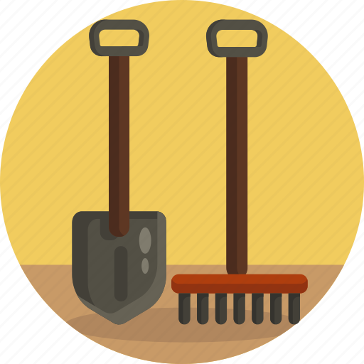 Gardening, gardening tools, gardening equipment, fork, spade icon - Download on Iconfinder