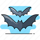 bat, fly, halloween, crisp, dark, evil, scary