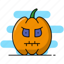 pumpkin, spooky, scary, horror, fear, terror, halloween