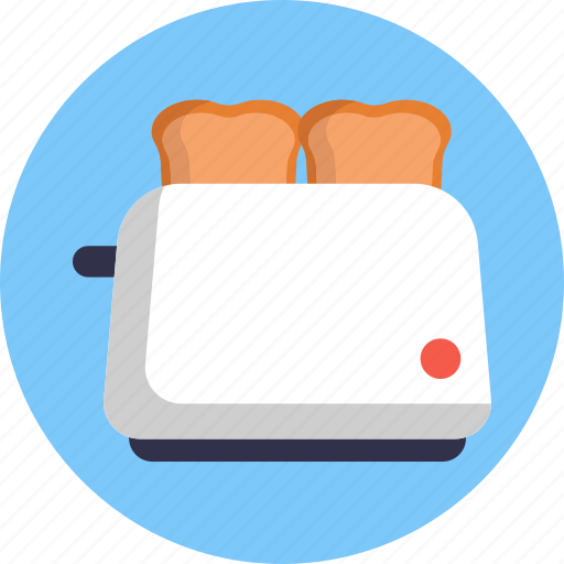 Kitchen, tools, toaster, bread, breakfast icon - Download on Iconfinder