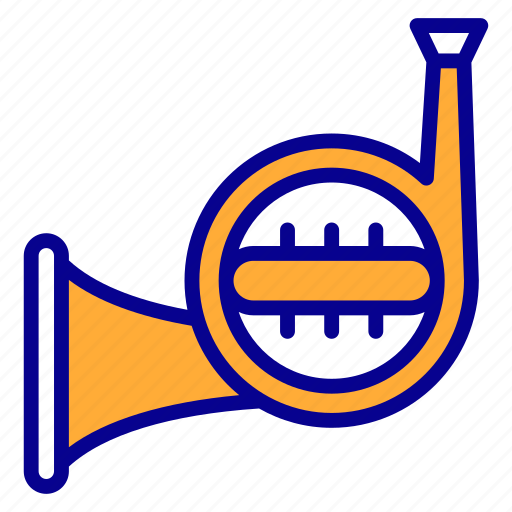 French horn, musical-instrument, trombone, music-instrument, euphonium, brass, music icon - Download on Iconfinder