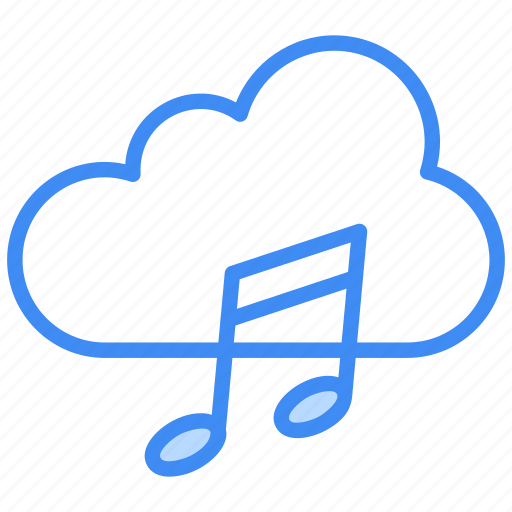 Cloud music, online-music, music, cloud, online-media, online-multimedia, cloud-computing icon - Download on Iconfinder