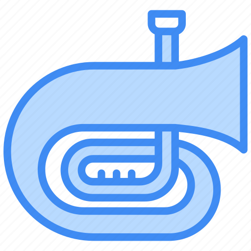 Tuba, trumpet, trombone, euphonium, music, musical-instrument, instrument icon - Download on Iconfinder