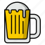 beer, drink, party drink, alcohol, mug, tankard icon 