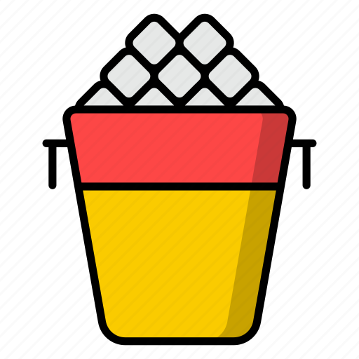 Ice bucket, bucket, bartender, bar, cocktail, ice, ingredients icon icon - Download on Iconfinder