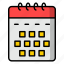 calendar, date, time, organization, romantic date, time and date icon 