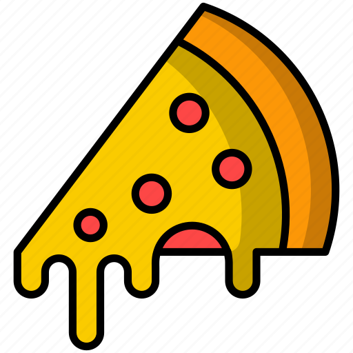 Pizza, fast food, pizza slice, italian food, food and restaurant, birthday and party, salami icon - Download on Iconfinder
