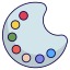 palette, paint, painting, art, color-palette, brush, drawing 
