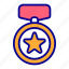 medal, award, winner, badge, achievement, prize, reward, trophy, champion 