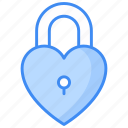 padlock, closed, feelings, love, romantic, valentines, valentines day icons