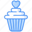 cupcake, dessert, bakery, birthday, party, sweet, food icons icons 