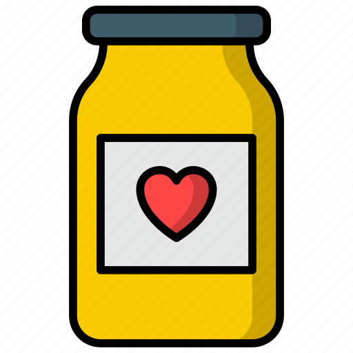 Jar, breakfast, conserve, food, jam, strawberry icons icon - Download on Iconfinder