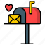 mail box, box, inbox, mail, mailbox, postal, postal service icons 