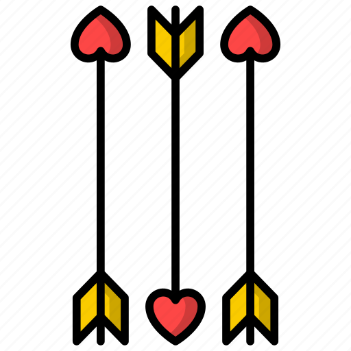 Arrows, archery, arrow, cupid, love, valentine icons icon - Download on Iconfinder