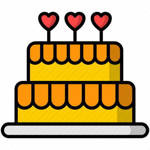Wedding cake, birthday, cake, food, sweet, wedding, desert icon icon - Download on Iconfinder