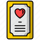 card, heart, invitation, invite, love, valentine icons