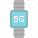 smart, watch, clock, signal, technology, icon