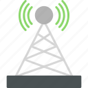 tower, broadcast, radio, transmission, antenna, mast, transmitter, icon