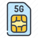 5g, sim, card, network, connection, internet