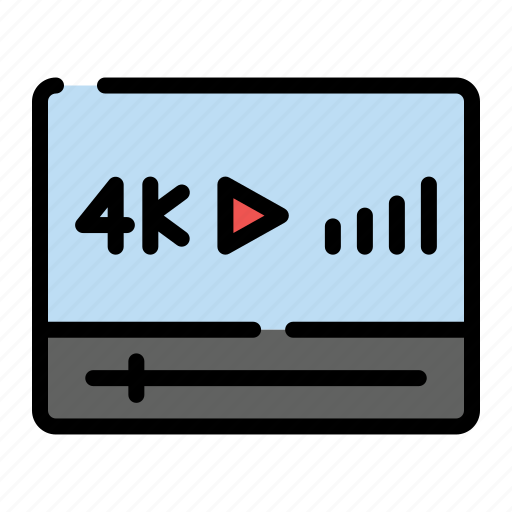 4k, 5g, video, movie icon - Download on Iconfinder