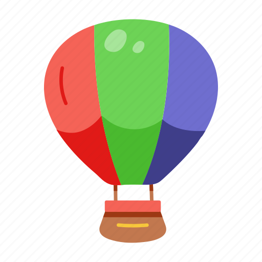 Air balloon, hot balloon, parachute, aerostat, ballooning icon - Download on Iconfinder