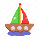 ship, sailboat, yacht, sailing vessel, water transport