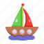 ship, sailboat, yacht, sailing vessel, water transport 