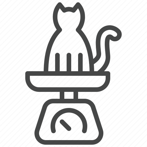 Scales, weight, cat, dietetic, pet, food icon - Download on Iconfinder