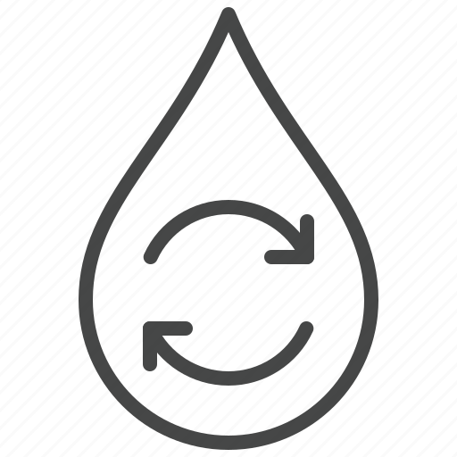 Reuse, water, drop, arrow, cycle icon - Download on Iconfinder