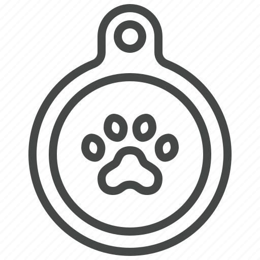 Tag, paw, pet, collar icon - Download on Iconfinder
