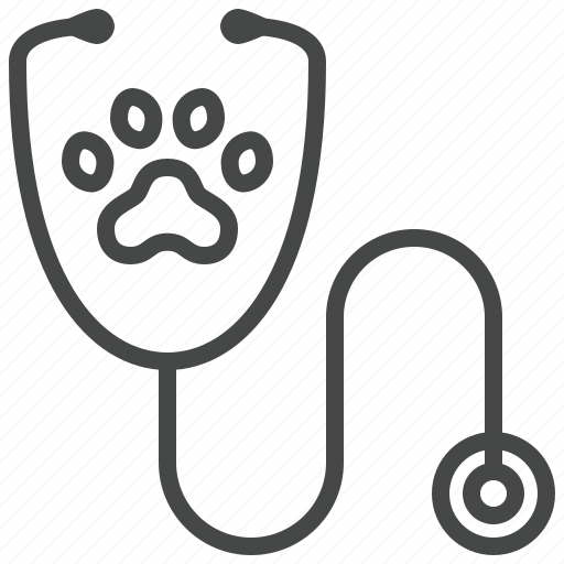 Stethoscope, vet, doctor, paw icon - Download on Iconfinder