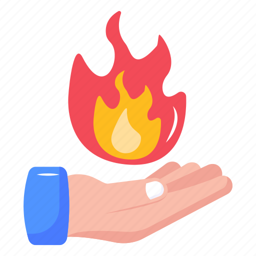 Flame, blaze, fire, lit, burning icon - Download on Iconfinder