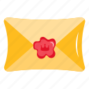 old envelope, letter, message, mail, sealed envelope